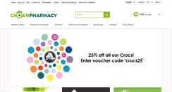 Desktop Screenshot of crownpharmacygibraltar.com